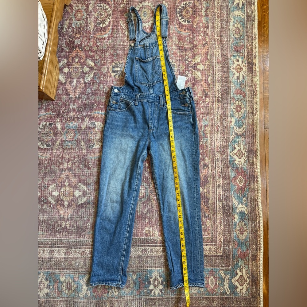 Levi’s Women’s Medium Dylan Blue Denim Overalls - Picture 5 of 13